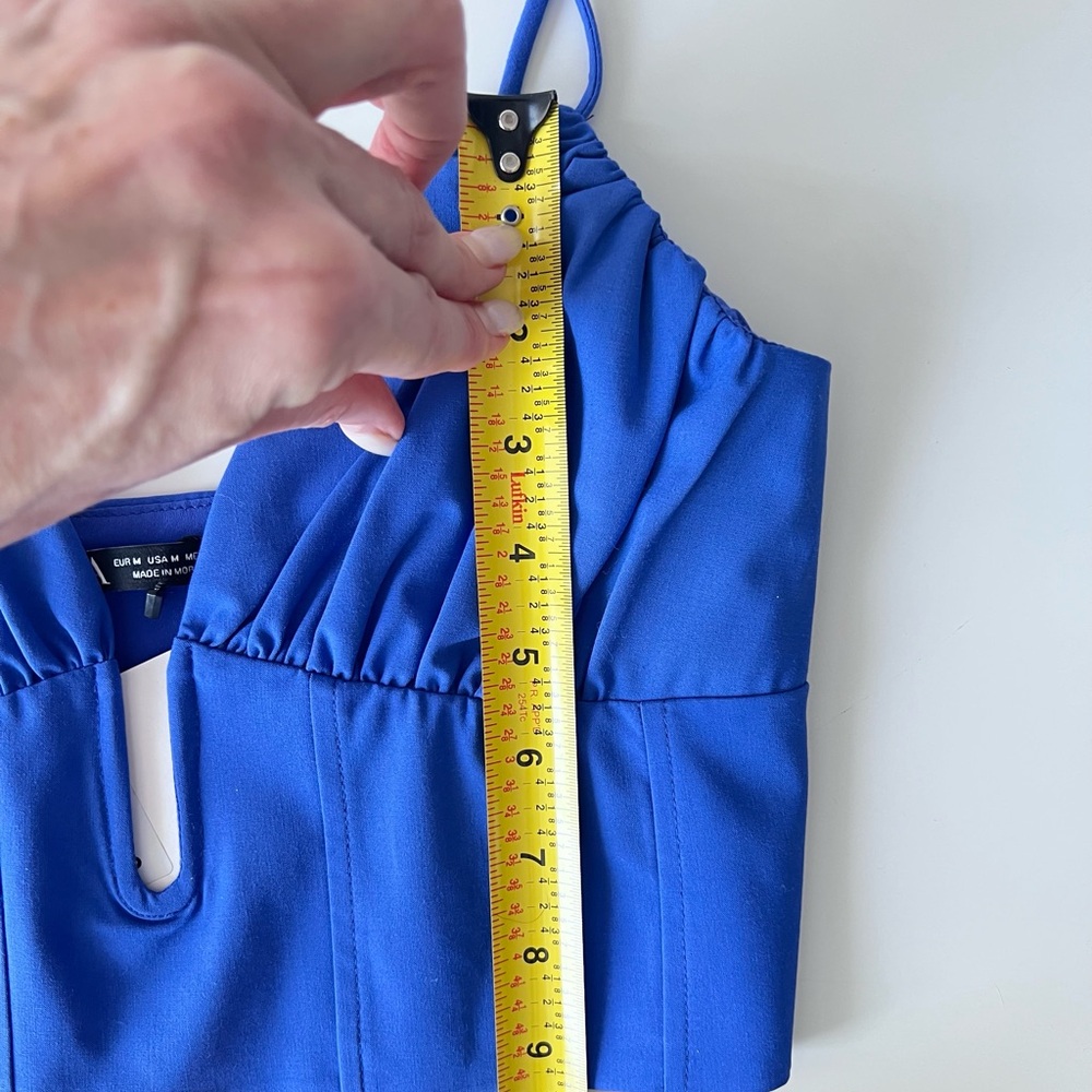 NWT Zara Royal Blue Cropped Bustier Tank Top 💙 - Picture 3 of 5